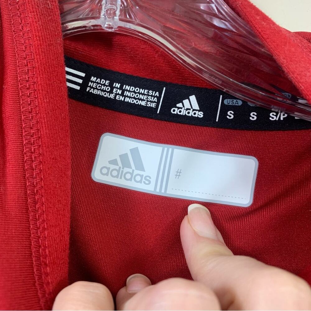 Adidas Utility Zip-up Red/White Jacket - Picture 2 of 9